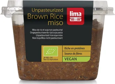 MISO BROWN RICE (PASTA Z SOI I RYŻU BRĄZOWEGO) BIO 300 g - LIMA