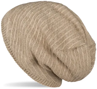 Produktbild von styleBREAKER Uni Strick Beanie Mütze mit Thermo-Fleece Innenfutter, Einfarbige Winter, Uni Strickmütze 04024176