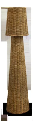 Produktbild von Wegeleuchte Rattan 109 cm IP54 Natur E27 rund Modern