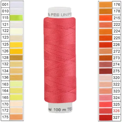 100m / 1 Spule Unipoly 120 TEX14x2 Polyester erdbeerrot