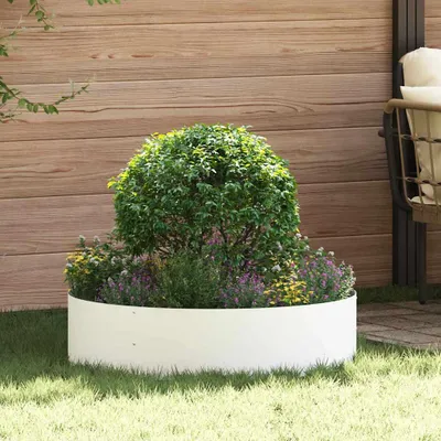 Obrázek produktu pro Maison Exclusive – Sada 5 kusů rostlinných květináčů, bílá barva, rozměry 80 x 80 x 20 cm, vyrobeno z pozinkované oceli