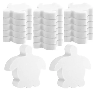 Image de INF Lot de 18 éponges absorbantes d'huile en forme de tortue — moussePolyuréthaneflottante pour piscines, spas et baignoires
