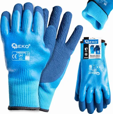 Obrázek produktu pro GEKO Voděodolné, zateplené pracovní rukavice, jersey - latex, velikost 11 - G75038