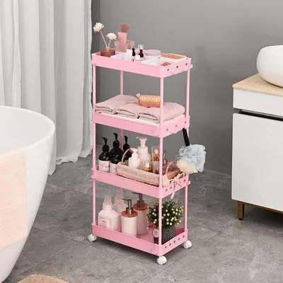 Produktbild von Famanu Organizer-Trolley mit Rollen - für Küche, Bad, Büro, 3 Farben