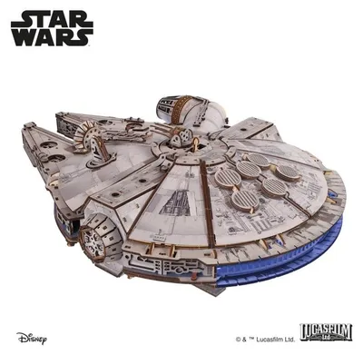 Produktbild von UGEARS 3D-Puzzle Star Wars: Millennium Falcon 1235 dlks