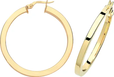 Produktbild von 9 Karat (375) Gold Damen - Paar Creolen - 30mm; TRS37908MM30