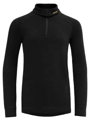 Produktbild von Devold Of Norway Duo Active Merino Halbreißverschluss-langarm-t-shirt Schwarz 16 Years Kinder Schwarz 16 Years