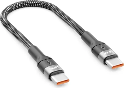 Produktbild von deleyCON 0,15m USB C Kabel Kurz (100W Schnellladekabel) PD 3.0 PPS USB-C auf USB-C Ladekabel Für iPhone 17 16 15 Pro Max Air Galaxy A16 A56 S25 S24 S23 Pixel iPad Pro MacBook AirPods Tablet Switch PS5