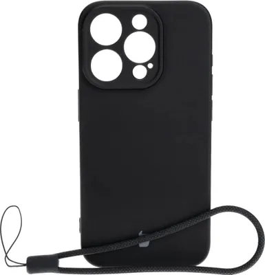 Produktbild von Bizon Case Silikon für iPhone 15 Pro, Schwarz
