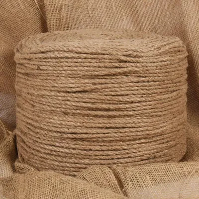 Produktbild von Juteseil 100 m lang, 6 mm dick, natürliche Jute Schnur für Garten und Basteln