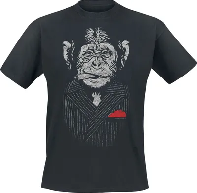 Produktbild von Tierisch T-Shirt Herren Mafia Ape schwarz 5XL