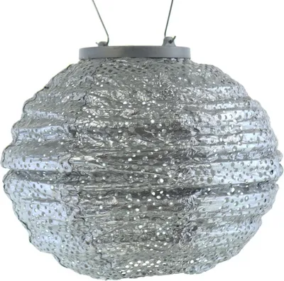 Produktbild von LUMIZ Solar-Lampion Rund | Topaze | Silber | Ø20 cm