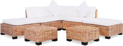 Immagine prodotto di Maison Exclusive - Set divano 18 pezzi. Rattan naturale