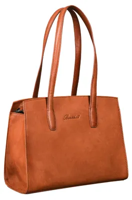 Produktbild von Benthill Handtasche Damen Echt Leder | Henkeltasche aus hochwertigem Rindsleder | Kleine Vintage Hobo Bag Beutel