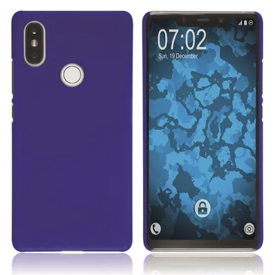 Produktbild von PhoneNatic Case kompatibel mit Xiaomi Mi 8 SE - Hülle blau gummiert Hard-case Cover