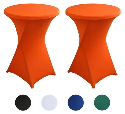 Obrázek produktu pro Sada dvou elastických potahů na stoly, určených pro kulaté stoly o rozměrech 80 x 110 cm