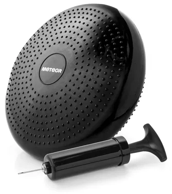 Produktbild von Sensorisches Sitz- und Balancekissen Meteor 31 cm, aufblasbar, 2-seitige Oberfläche mit Noppen, PVC, rutschfest, Belastbar bis 250 kg, inkl. Pumpe