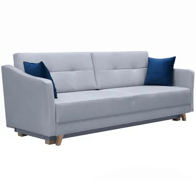Produktbild von Schlafsofa mit Schlaffunktion und Bettkasten, Liegefläche 143x190cm, 207cm breit