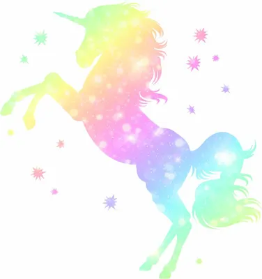Produktbild von 218 Wandtattoo Einhorn bunt - Größe 600 x 600 mm