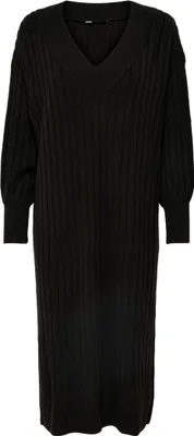 Obrázok produktu pre ONLY Pletené šaty s dlhým rukávom Loose Fit Midi Knit Dress V-Neck Sweater TESSA Veľkosť: S