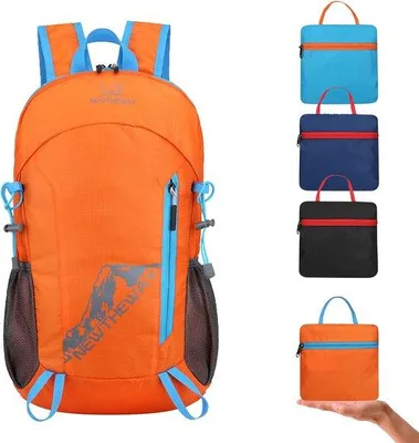 Immagine prodotto di Zaino da viaggio leggero da 20 litri, zaino compatto ideale per escursioni, campeggio e attività all'aperto