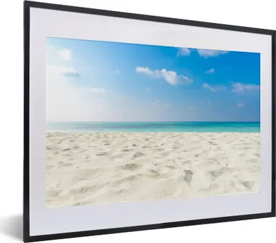 Produktbild von MuchoWow® MuchoWow® Gerahmtes Poster Tropisch - Strand - Meer 40x30 cm - Poster mit zchwarzem Bilderrahmen - Bilderrahmen - Poster im Rahmen