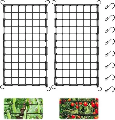 Zdjęcie produktu dla Elastyczne siatki wspinaczkowe dla roślin – 2 sztuki – 120 x 60 cm