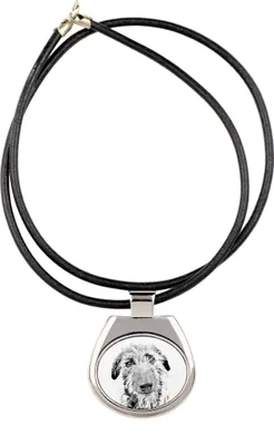 Immagine prodotto di Deerhound - collana con cane, ciondolo personalizzato con foto, collana unica per donne e uomini del marchio Art-Dog