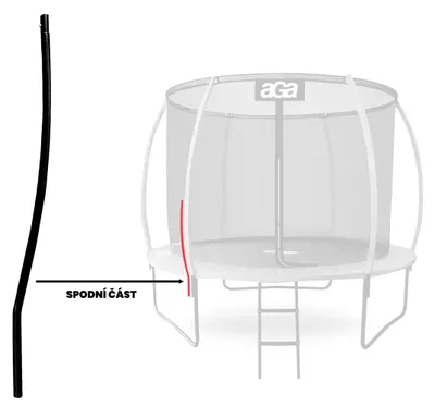 Image de Aga Poteau droit pour trampoline EXCLUSIVE 180/250/305/366 cm - partie inférieure