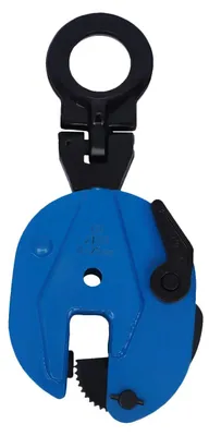 Produktbild von Plattenheber - Blechhebeklemme - Legierter Stahl - 2000 kg Tragfähigkeit - Federverriegelung - Verstellbare Backe - Industrieeinsatz