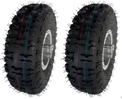 Produktbild von Komplettrad Kinderquadreifen Quadreifen Ersatzreifen 2er Set 4.10-4 ATV silber