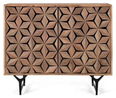 Image de Buffet en bois de manguier de Mysore, 76 cm x 90 cm x 40 cm, Giner y Colomer
