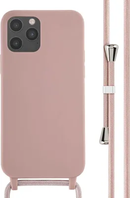 Zdjęcie produktu dla imoshion Silikonowe etui ze sznurkiem do Apple iPhone 12 (Pro) - Piaskowy róż