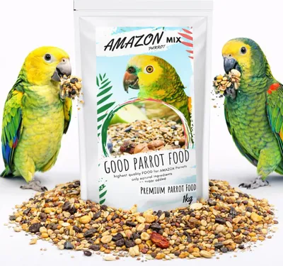 Zdjęcie produktu dla Premium Parrot Food | Amazone Parrot Mix | Amazon | Pokarm dla papug amazonek 1kg