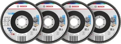 Image de Jeu de disques abrasifs à lamelles X451, 125 x 22,23 mm, K40/K60/K80/K120, Z27, 15 pièces