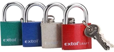 Image de Cadenas en fonte, coloré, 32mm, 3 clés