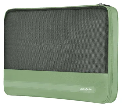 Produktbild von Samsonite TA Revolution - Packwürfel Set 3-teilig, Hochwertiger Reise- & Koffer-Organizer, Packing Cubes für Urlaub, Gepäck-Organizer für Koffer und Rucksack, Grün (Sage) – 3er-Set