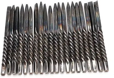 Imagen del producto de Juego profesional de herramientas para joyería, que incluye un yunque, cinceles y herramientas de alta calidad, compuesto por 20 piezas de cuchillas para tallar, ideal para la fabricación, el trabajo y la artesanía de joyería