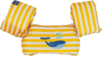 Image de Swim Essentials Yellow-White Whale Gilet de sauvetage - 2-6 ans