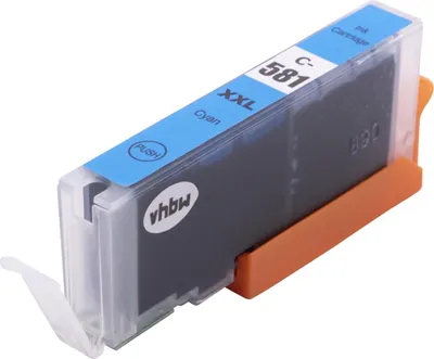 Produktbild von vhbw Tintenpatrone Cyan kompatibel mit Canon Pixma TS9551C, TS9550, TS9155, TS9150 Drucker (kompatibel, 12ml + Chip)