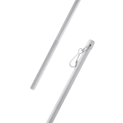 Imagen del producto de Varilla deslizante blanca de 1 metro – Varilla de aluminio para cortinas y visillos, fácil de usar, ideal para paneles y cortinas enrollables