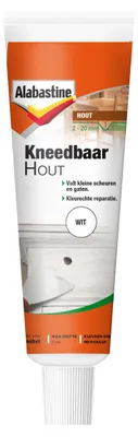 Productafbeelding van Alabastine Kneedbaar hout, Wit, 0,075 kg, 5 °C, 3 uur, Spatel. Voor de meest recente veiligheidsinformatie, raadpleeg de tekst op het etiket of het bijbehorende veiligheidsinformatieblad.