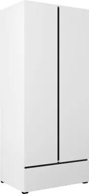Produktbild von Garderobenschrank Kaunas Kleiderschrank 2-türig weiß 89x59,5x210cmWeiß