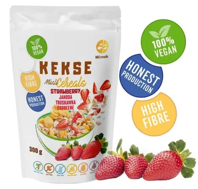 Obrázok produktu pre KEKSE Müsli Jahoda 300g
