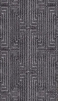 Produktbild von Graphit Teppich Geometrisches Raute Design Kurzflor Wohnzimmer Flur Teppiche