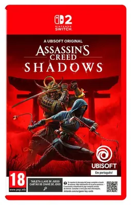 Obrázok produktu pre Nintendo Switch 2 Assassin's Creed Shadows – herná karta s kódom, priehľadná, PAL, priehľadná, PAL