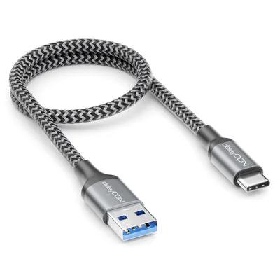 Produktbild von deleyCON 0,30m USB-A auf USB-C Kabel USB 3.0 5Gbps