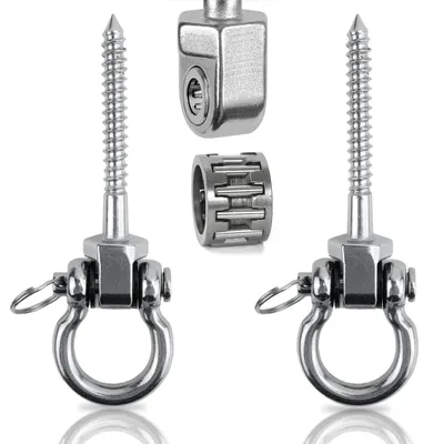Immagine prodotto di Omgoods - Kit di sospensione per altalena robusto, con cuscinetti per un utilizzo sicuro