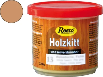 Produktbild von Resto Holzkitt ReparaturpasteSpachtelmasse lackierbar Kirsche hell 200g