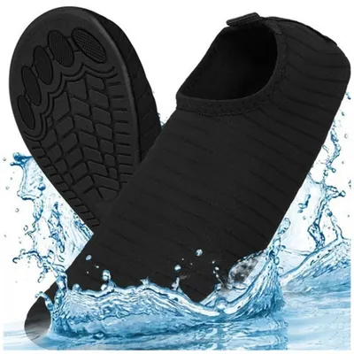 Zdjęcie produktu dla Czarne, antypoślizgowe, szybkoschnące buty do wody, rozmiar 45